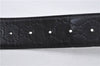 Authentic GUCCI Guccissima Belt GG Leather Size 80cm 31.5" 114876 Black 7222E