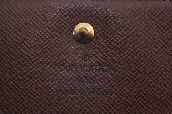 Authentic Louis Vuitton Monogram Bifold Wallet Purse 3Set LV 7224D