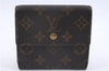 Authentic Louis Vuitton Monogram Bifold Wallet Purse 3Set LV 7224D