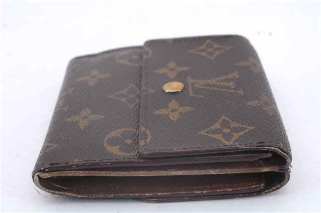 Authentic Louis Vuitton Monogram Bifold Wallet Purse 3Set LV 7224D