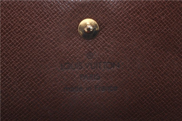 Authentic Louis Vuitton Monogram Bifold Wallet Purse 3Set LV 7224D