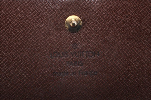 Authentic Louis Vuitton Monogram Bifold Wallet Purse 3Set LV 7224D