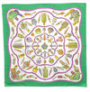 Authentic HERMES Carre 90 Scarf "Qu' importe le flacon" Silk Green 7224E
