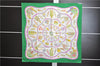 Authentic HERMES Carre 90 Scarf "Qu' importe le flacon" Silk Green 7224E