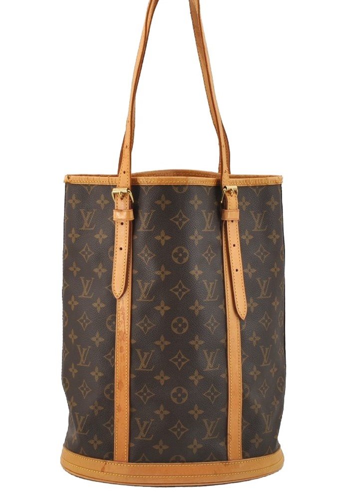 Authentic Louis Vuitton Monogram Bucket GM Shoulder Tote Bag M42236 Junk 7224I