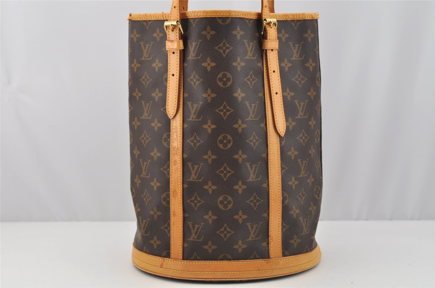 Authentic Louis Vuitton Monogram Bucket GM Shoulder Tote Bag M42236 Junk 7224I