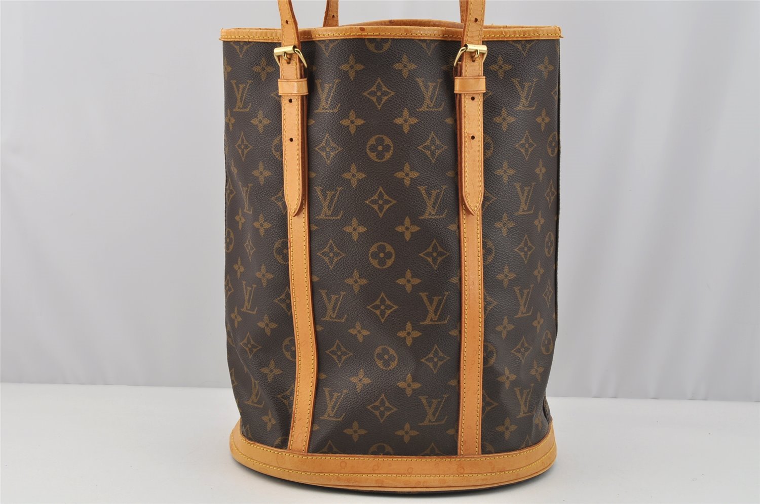 Authentic Louis Vuitton Monogram Bucket GM Shoulder Tote Bag M42236 Junk 7224I