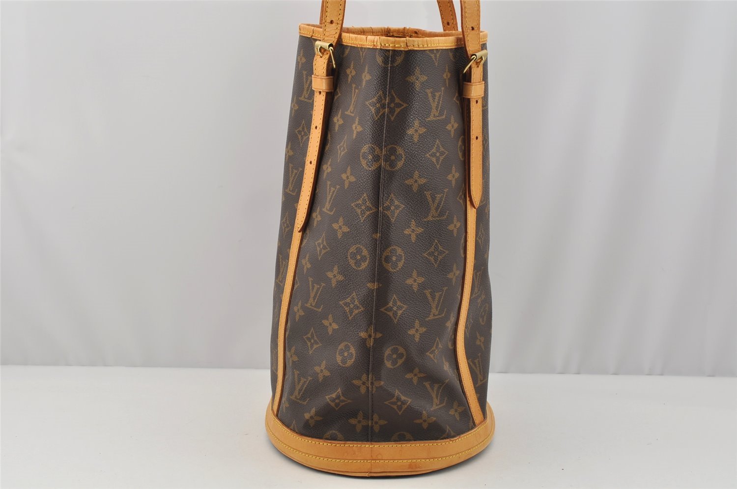 Authentic Louis Vuitton Monogram Bucket GM Shoulder Tote Bag M42236 Junk 7224I