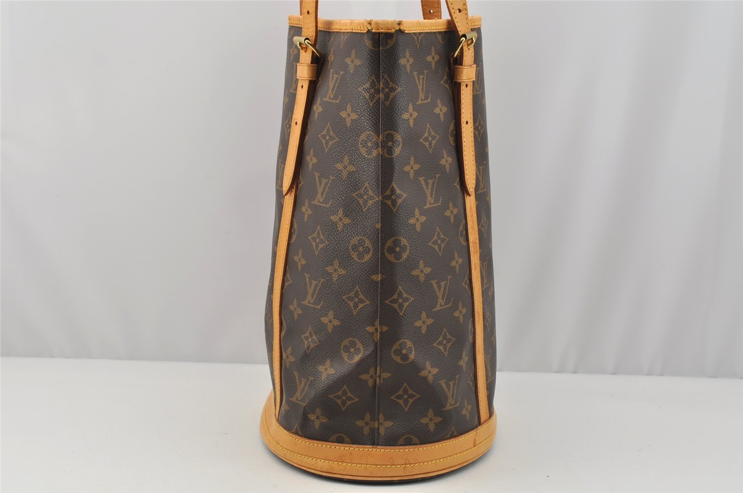 Authentic Louis Vuitton Monogram Bucket GM Shoulder Tote Bag M42236 Junk 7224I