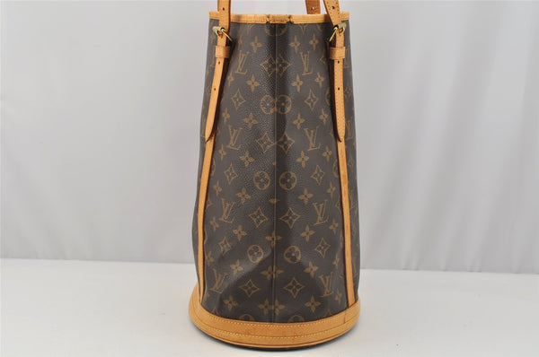 Authentic Louis Vuitton Monogram Bucket GM Shoulder Tote Bag M42236 Junk 7224I