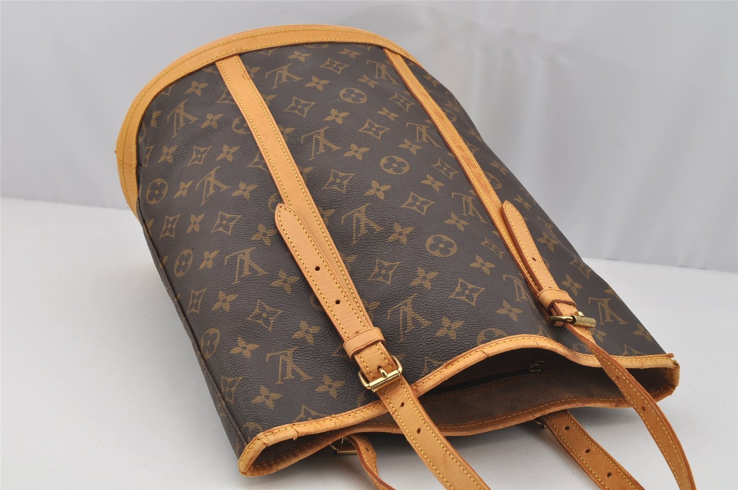 Authentic Louis Vuitton Monogram Bucket GM Shoulder Tote Bag M42236 Junk 7224I