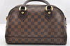 Authentic Louis Vuitton Damier Duomo Hand Boston Bag Purse N60008 LV 7225I
