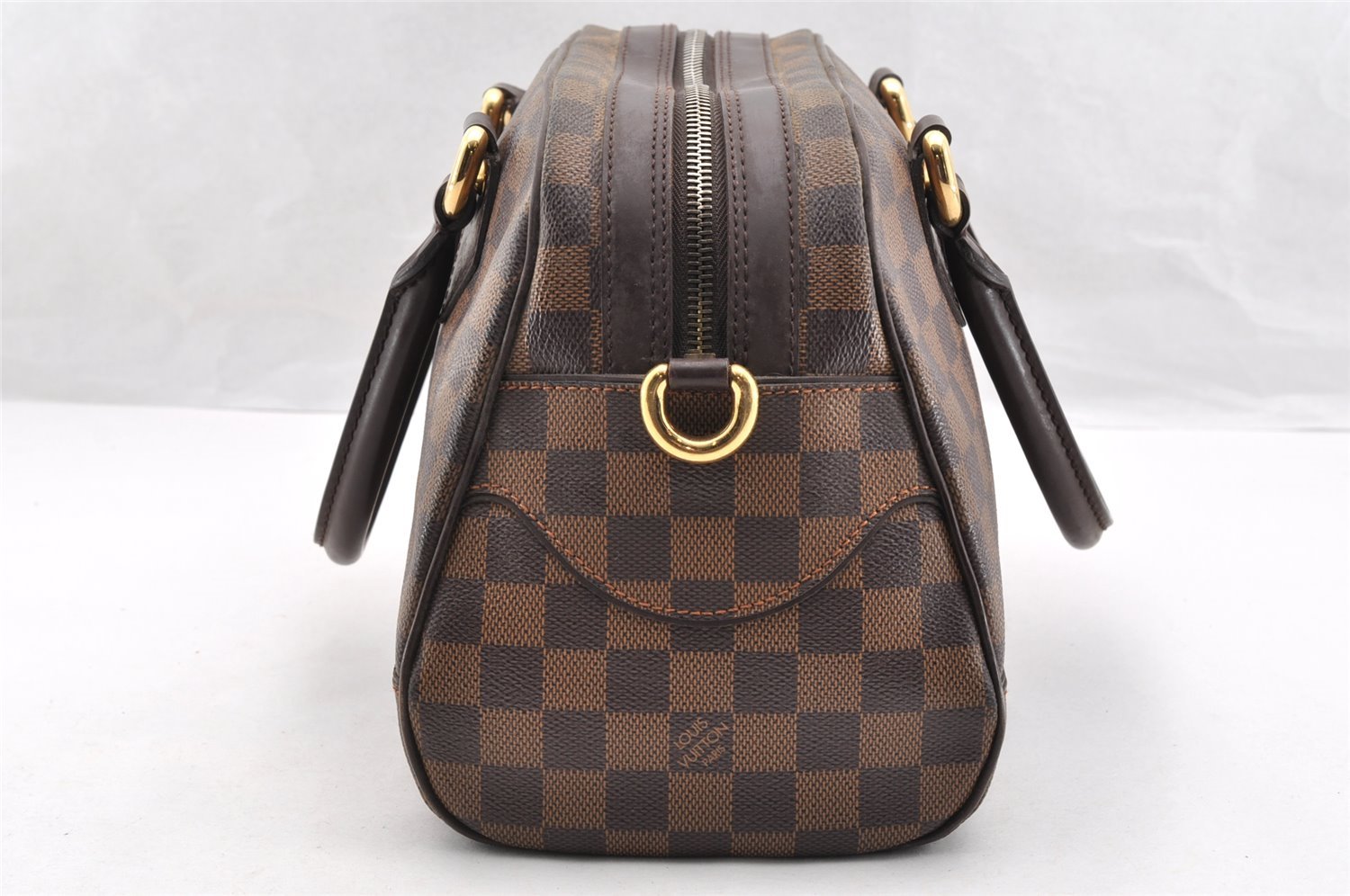 Authentic Louis Vuitton Damier Duomo Hand Boston Bag Purse N60008 LV 7225I