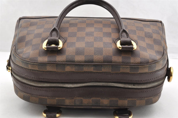 Authentic Louis Vuitton Damier Duomo Hand Boston Bag Purse N60008 LV 7225I