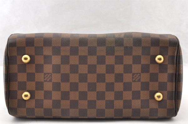 Authentic Louis Vuitton Damier Duomo Hand Boston Bag Purse N60008 LV 7225I