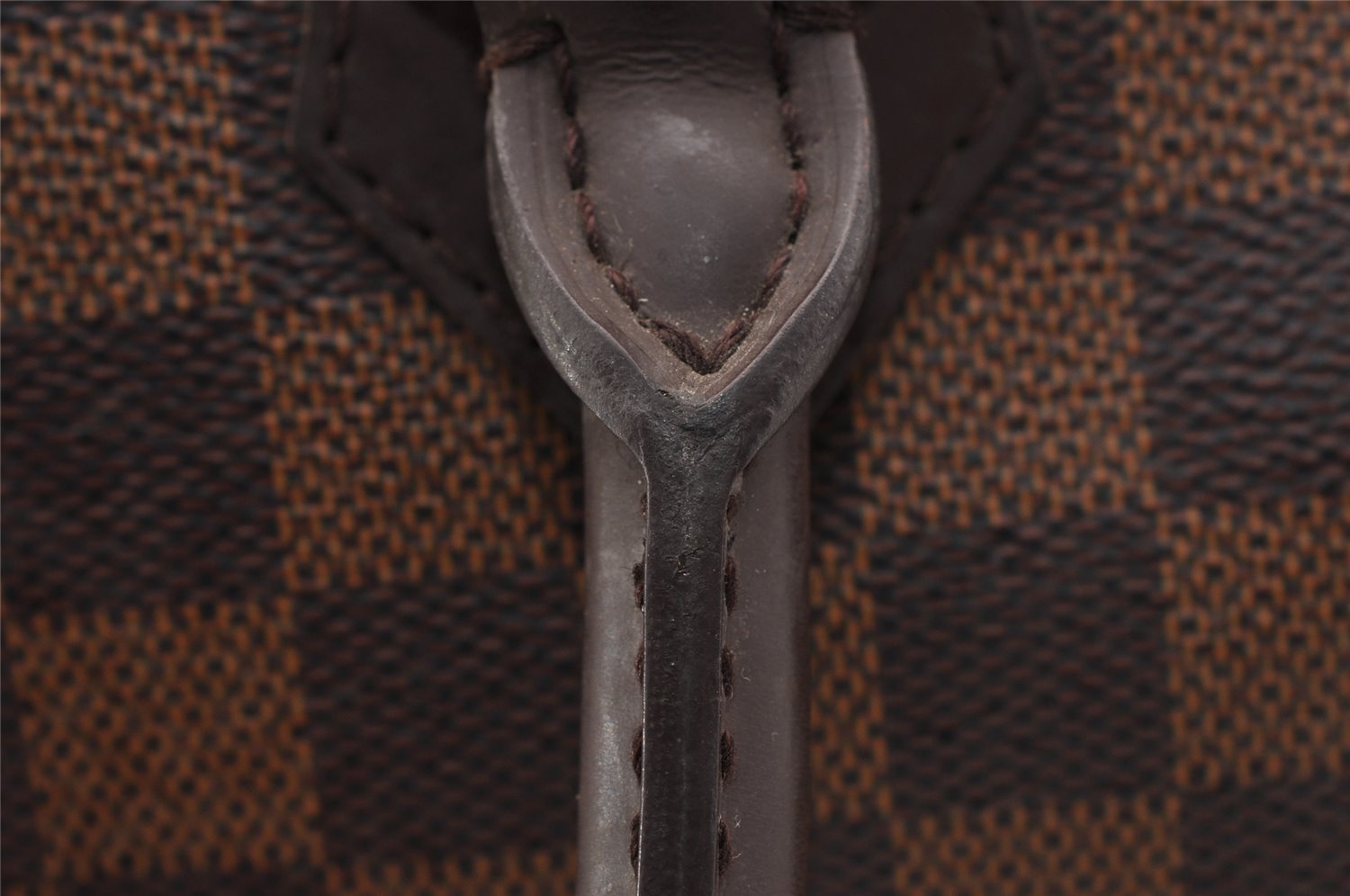 Authentic Louis Vuitton Damier Duomo Hand Boston Bag Purse N60008 LV 7225I