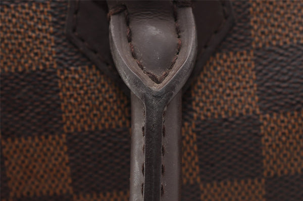 Authentic Louis Vuitton Damier Duomo Hand Boston Bag Purse N60008 LV 7225I