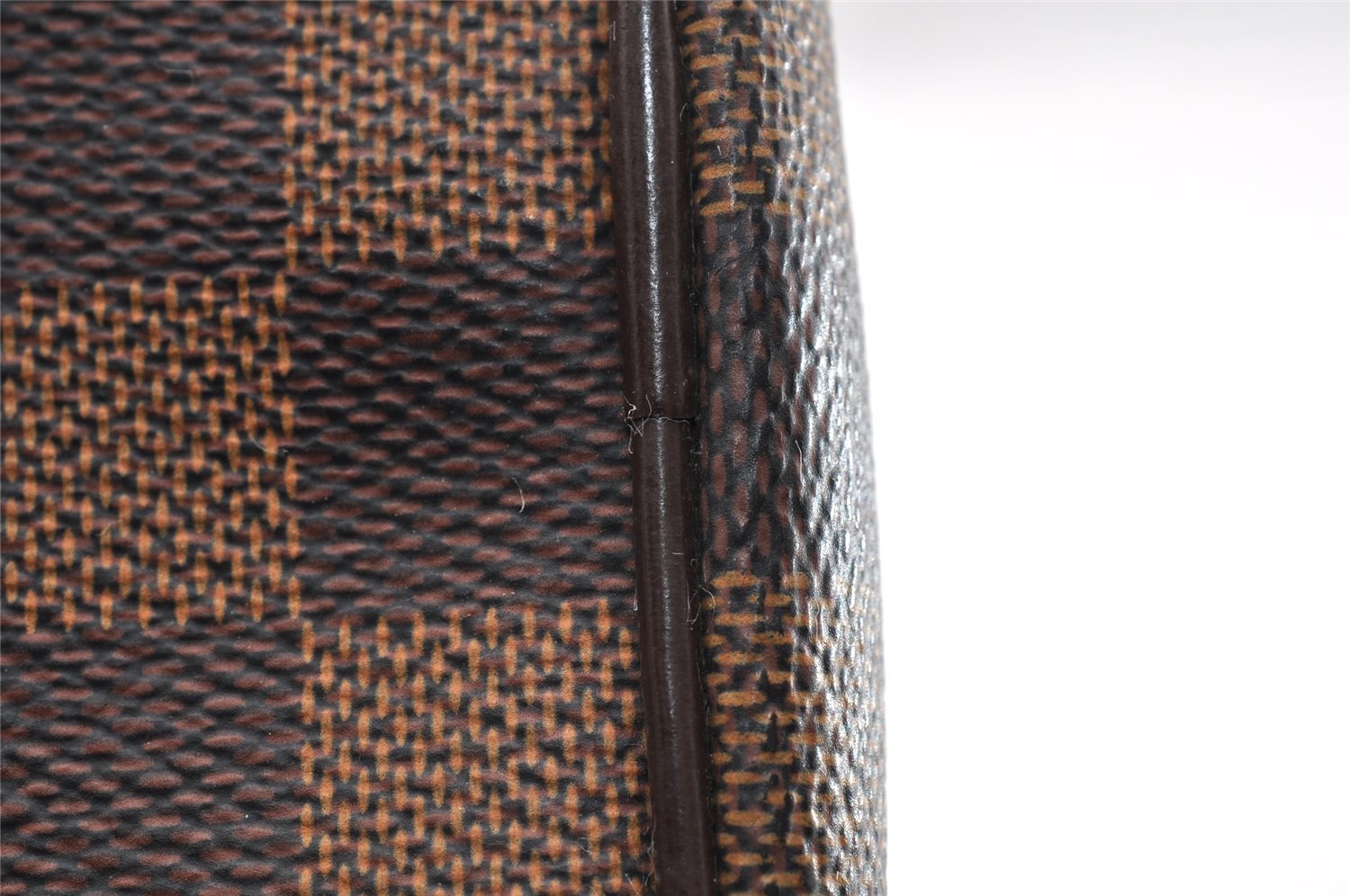 Authentic Louis Vuitton Damier Duomo Hand Boston Bag Purse N60008 LV 7225I