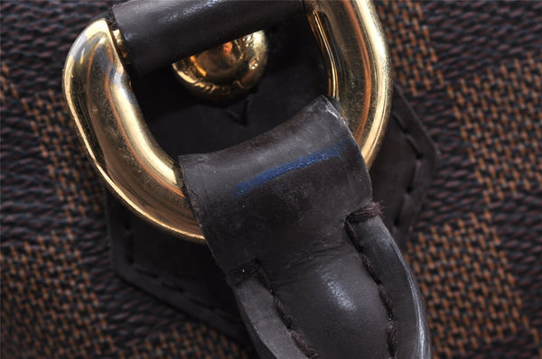 Authentic Louis Vuitton Damier Duomo Hand Boston Bag Purse N60008 LV 7225I