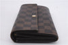 Authentic Louis Vuitton Damier Portefeuille Sarah Purse Wallet N61734 LV 7226D