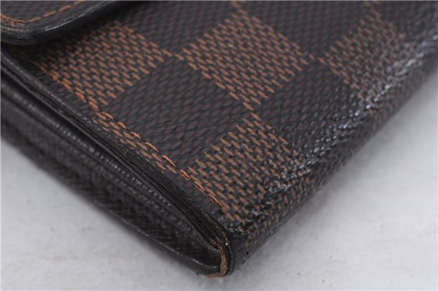 Authentic Louis Vuitton Damier Portefeuille Sarah Purse Wallet N61734 LV 7226D