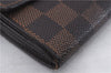 Authentic Louis Vuitton Damier Portefeuille Sarah Purse Wallet N61734 LV 7226D