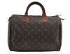 Authentic Louis Vuitton Monogram Speedy 30 Hand Boston Bag M41526 LV 7227I