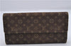 Louis Vuitton Monogram Mini Lin Portefeuille Sarah Wallet Brown M95234 LV 7228D