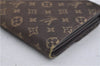 Louis Vuitton Monogram Mini Lin Portefeuille Sarah Wallet Brown M95234 LV 7228D