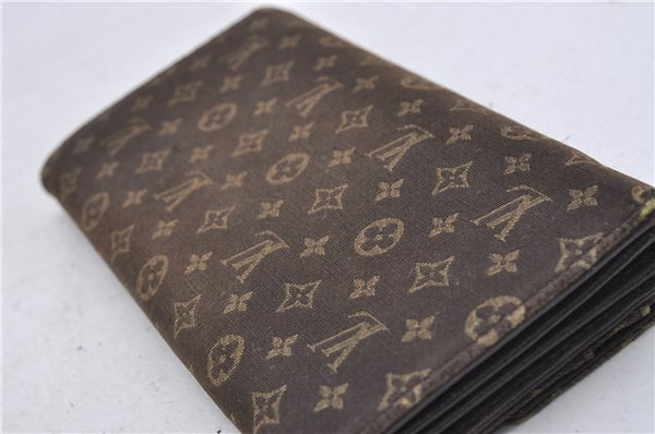 Louis Vuitton Monogram Mini Lin Portefeuille Sarah Wallet Brown M95234 LV 7228D