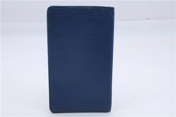 Authentic Louis Vuitton Epi Long Wallet Purse Black Blue 3Set LV Junk 7230D