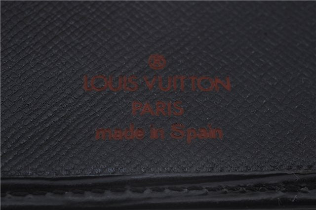 Authentic Louis Vuitton Epi Long Wallet Purse Black Blue 3Set LV Junk 7230D