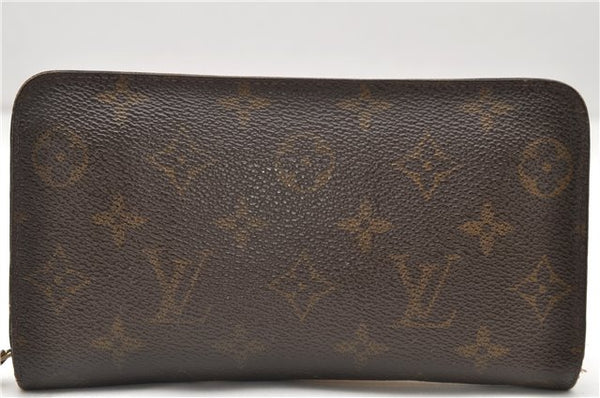 Auth Louis Vuitton Monogram Porte Monnaie Zip Purse Long Wallet M61727 LV 7231D