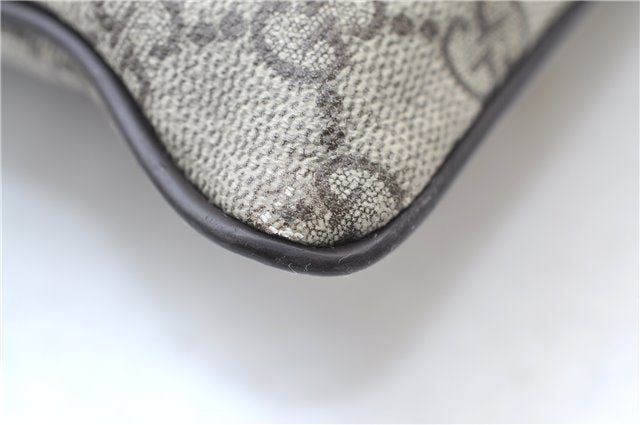 Authentic GUCCI Shoulder Cross Body Bag GG PVC Leather 141198 Brown 7231E