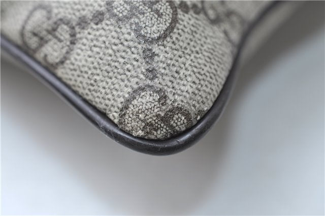 Authentic GUCCI Shoulder Cross Body Bag GG PVC Leather 141198 Brown 7231E