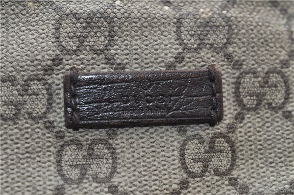 Authentic GUCCI Shoulder Cross Body Bag GG PVC Leather 141198 Brown 7231E