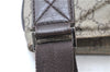 Authentic GUCCI Shoulder Cross Body Bag GG PVC Leather 141198 Brown 7231E