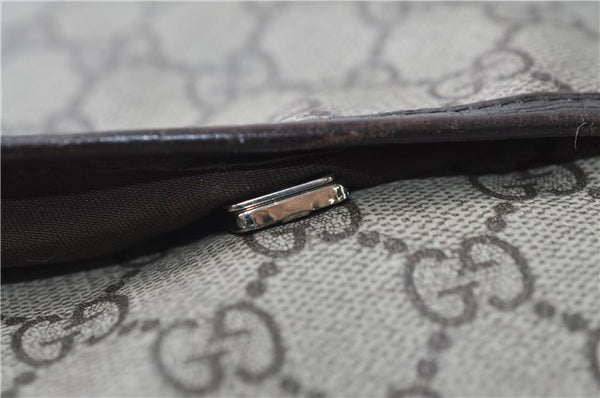 Authentic GUCCI Shoulder Cross Body Bag GG PVC Leather 141198 Brown 7231E