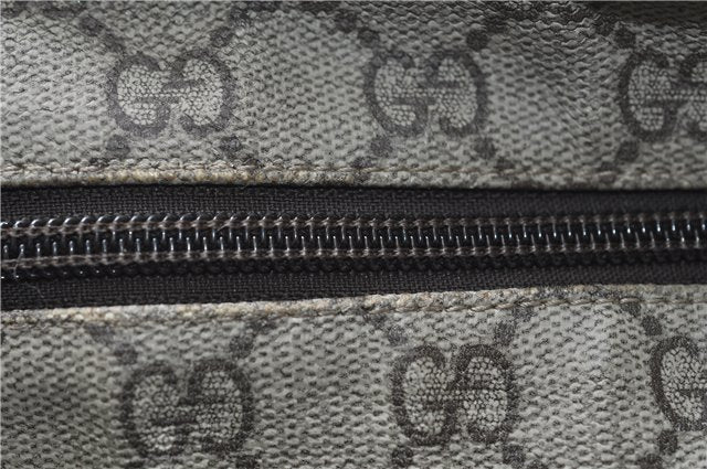 Authentic GUCCI Shoulder Cross Body Bag GG PVC Leather 141198 Brown 7231E