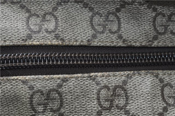 Authentic GUCCI Shoulder Cross Body Bag GG PVC Leather 141198 Brown 7231E