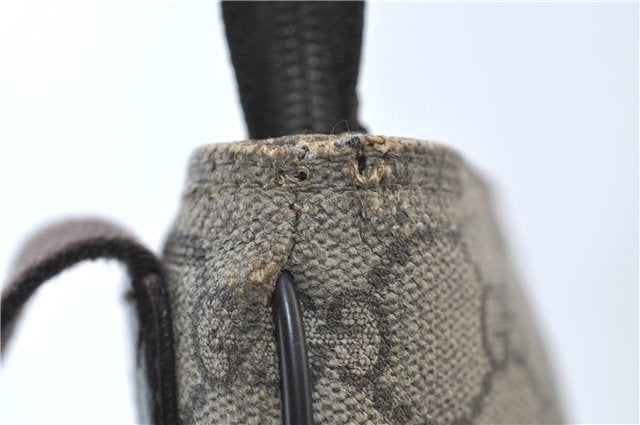 Authentic GUCCI Shoulder Cross Body Bag GG PVC Leather 141198 Brown 7231E