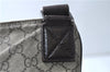 Authentic GUCCI Shoulder Cross Body Bag GG PVC Leather 141198 Brown 7231E