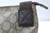 Authentic GUCCI Shoulder Cross Body Bag GG PVC Leather 141198 Brown 7231E