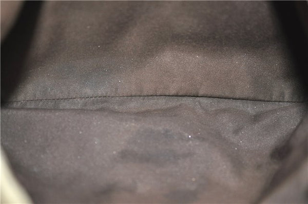 Authentic GUCCI Shoulder Cross Body Bag GG PVC Leather 141198 Brown 7231E