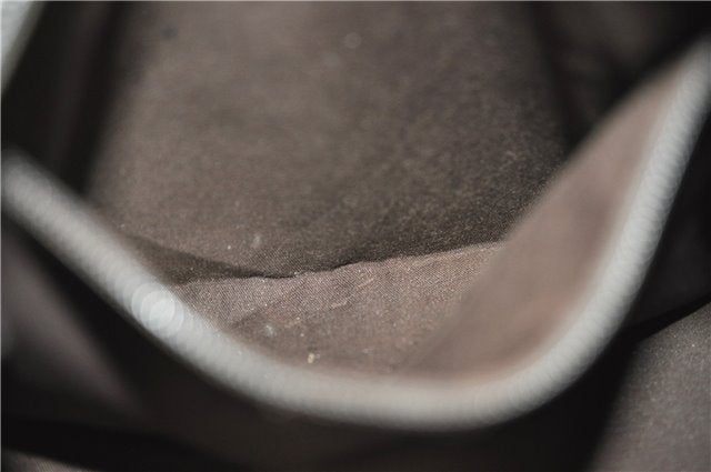 Authentic GUCCI Shoulder Cross Body Bag GG PVC Leather 141198 Brown 7231E