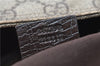 Authentic GUCCI Shoulder Cross Body Bag GG PVC Leather 141198 Brown 7231E
