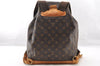 Authentic Louis Vuitton Monogram Montsouris GM Backpack M51135 LV 7233I