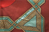 Authentic HERMES Carre 90 Scarf "CUIRS DU DESERT" Silk Brown 7234E