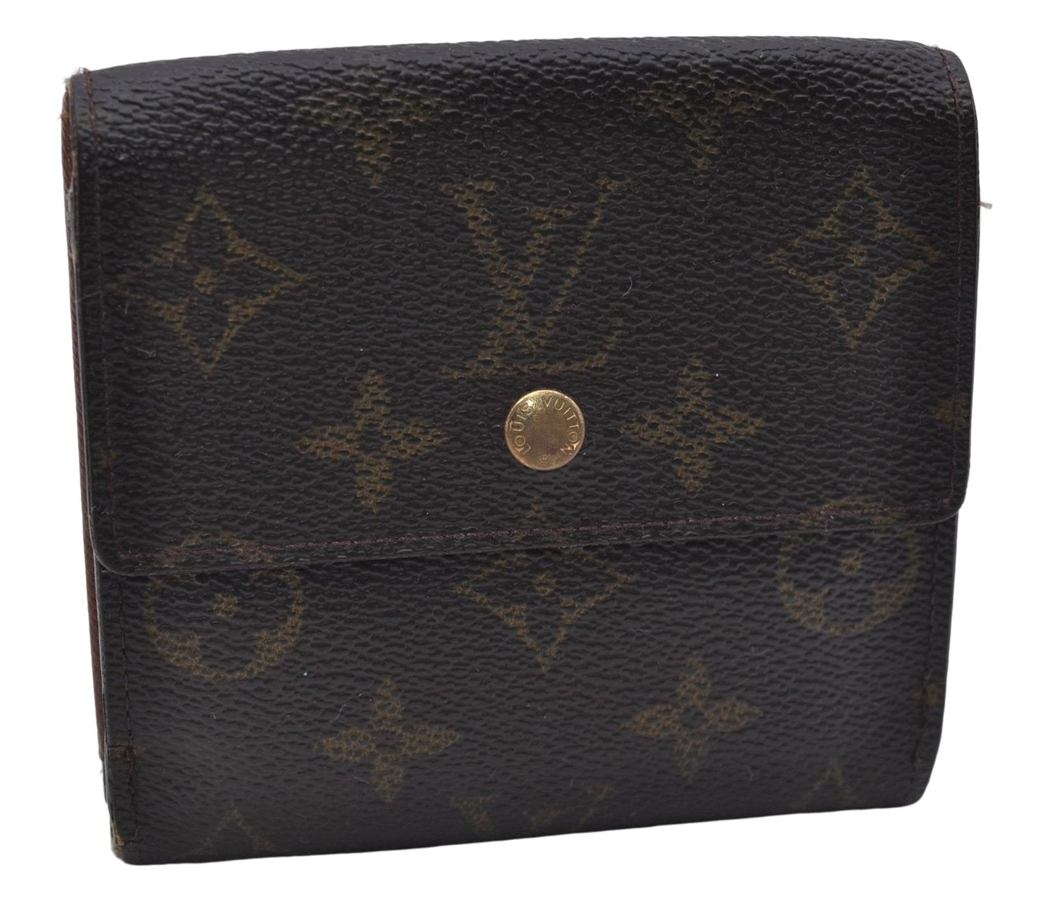 Auth Louis Vuitton Monogram Porte Monnaie Billet Carte Credit M61652 LV 7235D