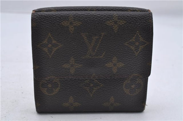 Auth Louis Vuitton Monogram Porte Monnaie Billet Carte Credit M61652 LV 7235D